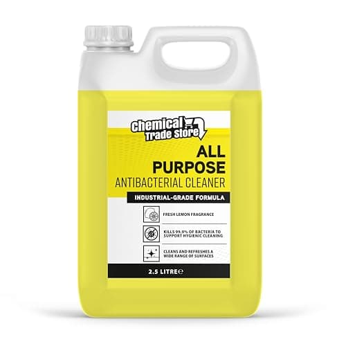 Image of Chemical Trade Store - Antibacterial All Purpose Cleaner Lemon - Industrial Strength Multi-Surface Disinfectant for Kitchens, Bathrooms, Worktops, Tiles & More - 2.5L
