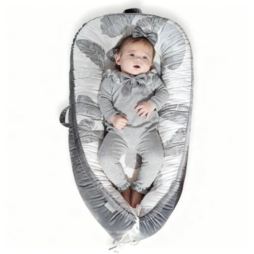Image of EAQ Baby Nest Pod for Newborn,Baby Sleep Pod Soft Breathable 100% Cotton Napping or Traveling for 0-12 Months,Travel & Baby Essential Gift for Newborn