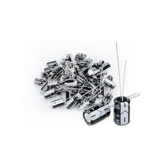 Image of Innfeeltech 50 Pcs Electrolytic Capacitor 470uF 25V Aluminum Radial Electrolytic Capacitors