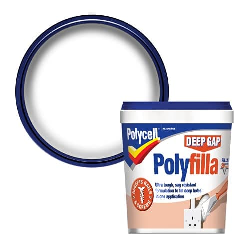 Image of Polycell 20207 Ready Mixed Tub Deep Gap Polyfilla, 1 L - White
