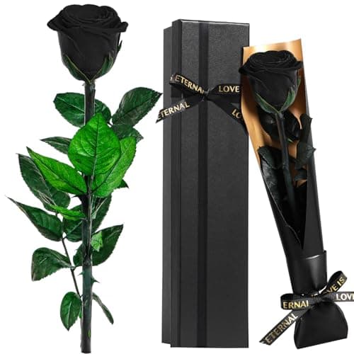 Image of Mother's Day Flowers Roses Gifts for Women - Eternal Rose Preserved Flowers with Stem - Real Rose Fresh Flower Gifts for Her Girlfriend Wife Mum,Women Rose Gifts Wife Gifts For Valentine's Day