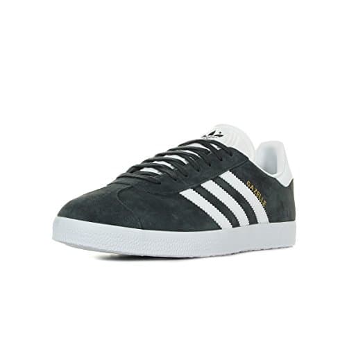 Image of adidas Men's Gazelle Sneaker, Grey Solid Grey White Gold Metallic, 8.5 UK