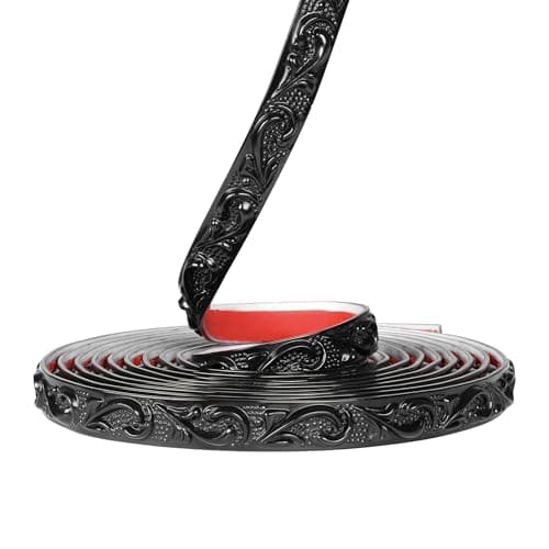 Image of Zayejod 5m Decorative Strip for Mirror Frame, Wall Cabinet, Cupboard Border, Wallpaper Home Decoration, DIY Covering, Black