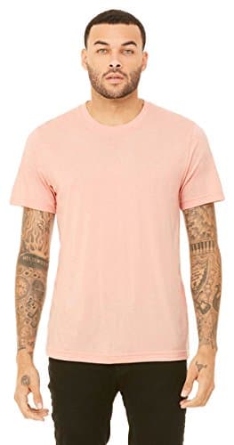 Image of Unisex Jersey Short-Sleeve T-Shirt - HEATHER PEACH - 2XL