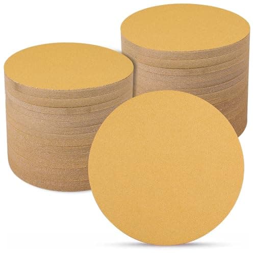 Image of Sruhrak Sanding Discs 150mm 100 Pcs, 100 Grit 6 inch NO Hole Hook and Loop Orbital Sander Discs, Sanding Pads for Random Orbital Sander Pads and All Oscillating Tools