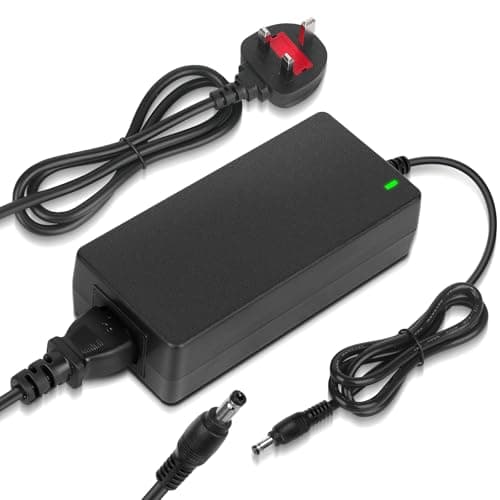 Image of CLIUNT 24V 5A DC Power Supply Adaptor,AC 100-240V to DC 24V 120W Converter Adapter Driver Transformer,5.5mm x 2.5/2.1mm Jack UK Plug for Led Strips,LCD Monitors,CCTV Camera