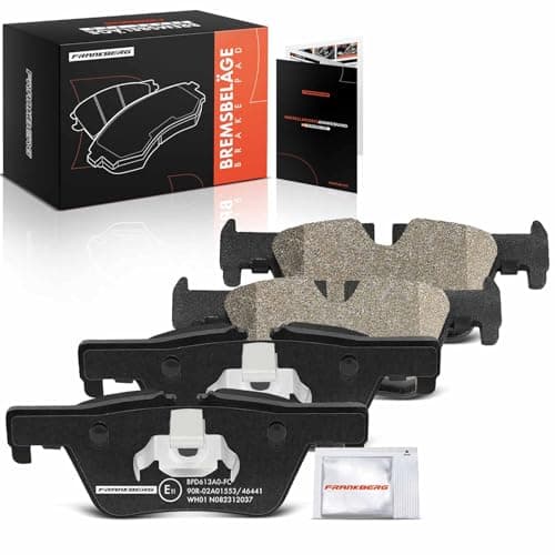 Image of Frankberg Brake Pad Set incl. 4x Pads Rear Compatible with 1 Series F20 3 Series Touring F31 2 Cabriolet F23 3 Series F30 F80 4 Gran Coupe F36 Replace# 34206873094,34216850569