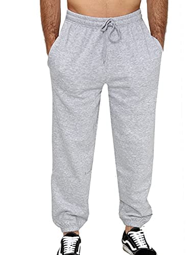 Image of SKYTEX UK Mens Fleece Jogging Bottoms S-6XL (M, Greymarl)