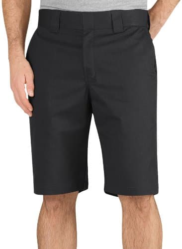 Image of Dickies Men's 11 Inch Regular Fit Stretch Twill Work Short, Black, 34