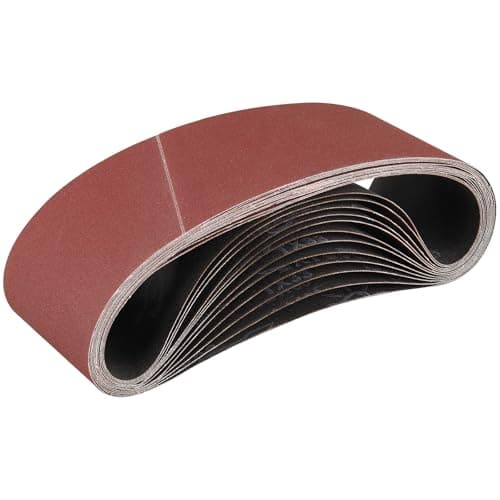 Image of STEBRUAM Sanding Belt 100 x 610 mm,12PCS 180 Grit