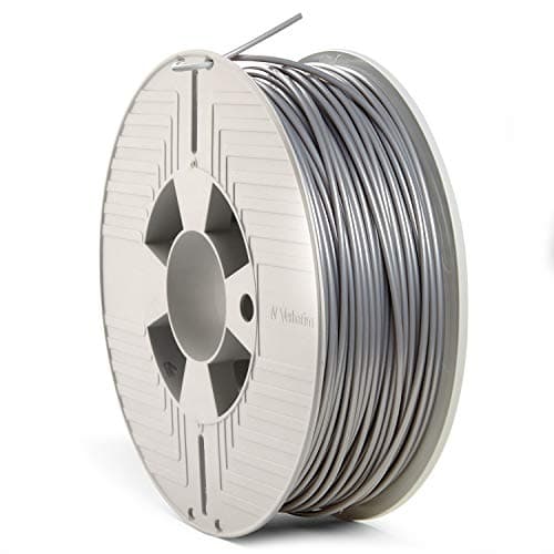 Image of VERBATIM ABS filament 3D printing - 2.85mm - 1kg - high performance acrylonitrile-butadiene-styrene for material extrusion - for 3D printer and 3D pen - 3D printer filament made of ABS -metallic grey