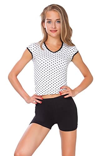 Image of FUTURO FASHION Super Soft Cotton Shorts Elastic Stretch Yoga Knickers, Breathable Short Leggings for Women, Yoga Cycling Sport Pants, Sizes UK 8-22 PSL5 Black