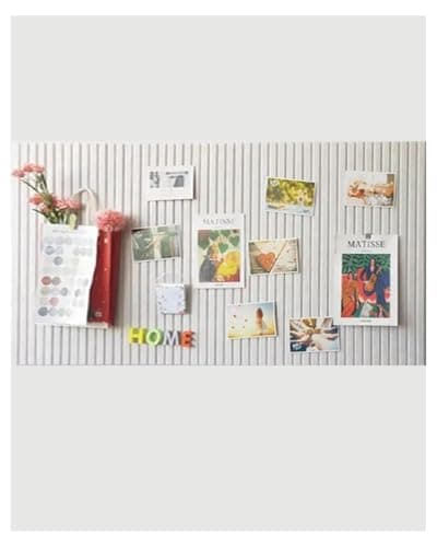 Image of Rokeblau 60 x 40cm Bulletin Board, Decorative Felt Pin Board, 0.35“ Thick Foldable Photo Display Board with Self-Adhesive Tape, Vision Board for School Home Kitchen Office Walls - Beige