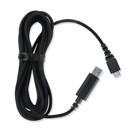 Image of HUYUN USB Type-C Cable compatible for Razer wolverine V2 Pro PS5 Gaming Controller Gamepad black
