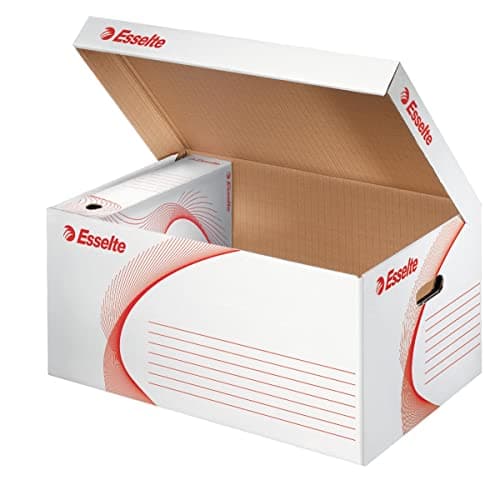 Image of Esselte 6x80mm or 5x100 mm Standard Storage and Transportation Box, White