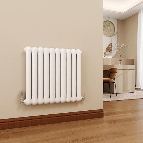 Image of SKY Bathroom 2 Column Horizontal Designer Radiator 600x624mm - White