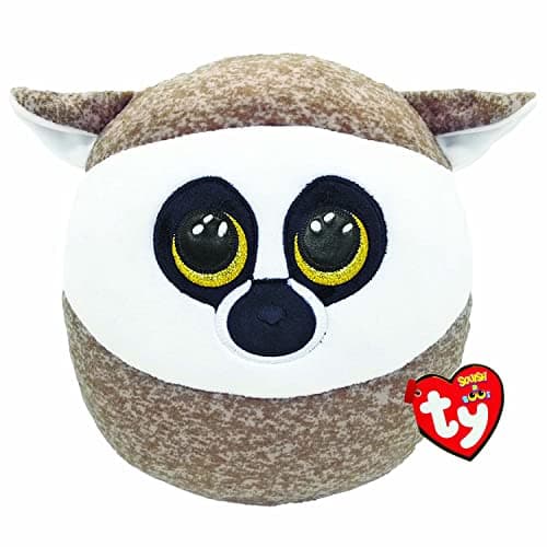 Image of TY Linus Lemur Squish a Boos 10" | Beanie Baby Soft Plush Toy | Collectible Cuddly Stuffed Teddy