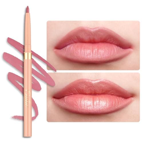 Image of Oulac Matte Pink Lipliner Pencil Waterproof - Smooth and Smudge-proof Lasts 24H+, Highly Pigmented, Retractable Lip Makeup for Precision Application, Vegan, LL01 Dusty Rose