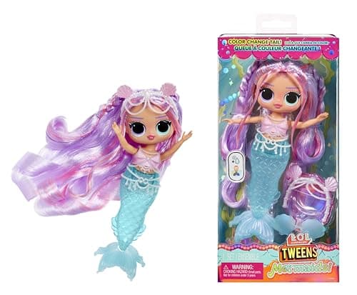 Image of L.O.L. Surprise! Tweens - Mermaid Lana Marine - Fashion Doll with Colour Changing Tail, Movable Fin, and Beautiful Accessories – Toys for Kids and Collectors from 4 Years Old