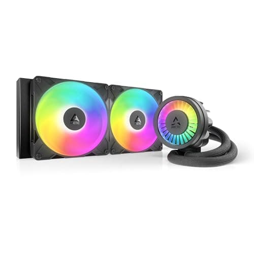 Image of ARCTIC Liquid Freezer III Pro 280 A-RGB - AIO CPU Cooler, 2 x 140 mm Water Cooling, 38 mm Radiator, PWM Pump, VRM Fan, AM5/AM4, Intel LGA1851/1700 Contact Frame - Black