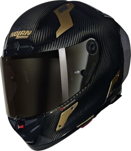 Image of Nolan X-804 RS Ultra Carbon Aureo Helmet, black/ochre, M (58)