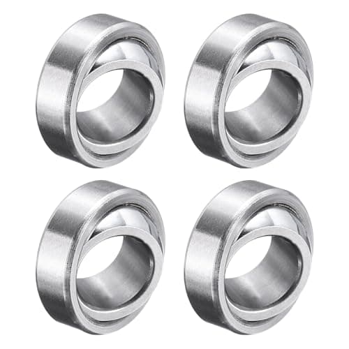 Image of sourcing map 4Pcs GE10C Spherical Plain Bearing 10mmx19mmx6mm Bearing Steel Pre-Lubricated Radial Spherical Plain Bearing Low Noise Oscillating Bearing ABEC-3 Precision