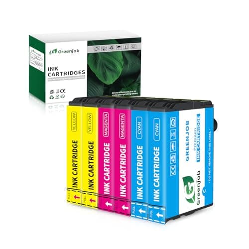 Image of Greenjob Compatible 603XL Ink Cartridges Multipack Replacement for Epson 603 XL Compatible with Expression Home XP-3100 XP-4100 XP-2100 XP-2105 XP-3105 Workforce WF-2810 (2 Cyan, 2 Magenta, 2 Yellow)