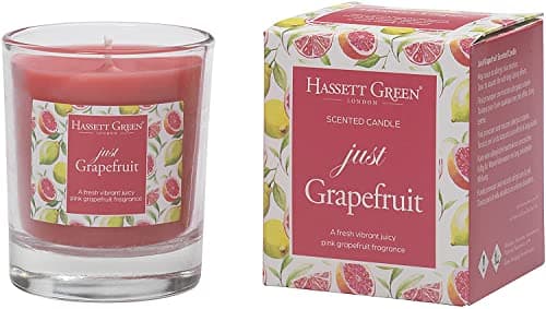 Image of Hassett Green London - Just Grapefruit Scented Candle in a Glass Tumbler, 150g Boxed