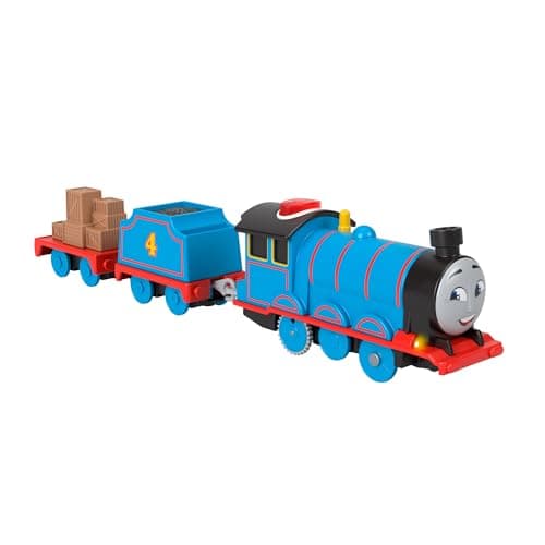 Image of Thomas & Friends Motorized Toy Train Talking Gordon Battery-Powered Engine with Sounds & Phrases for Preschool Kids 3+ Years, UK English Version, HWY29