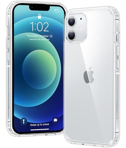 Image of Voyahülle Clear Case for iPhone 12 Mini, Ultra Thin, Shockproof TPU Cover, Anti-Yellowing, Crystal Clear, Phone Case for Apple iPhone 12 Mini - Clear