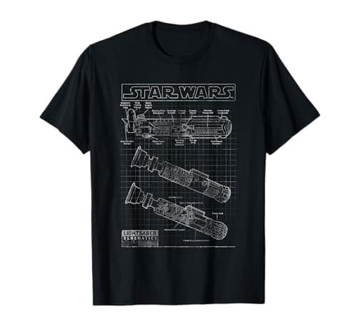 Image of Star Wars Lightsaber Schematics Classic T-Shirt