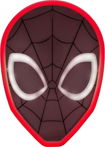Image of Spiderman Wall Mountable LED Neon Light Officially Licensed Marvel Accent Light for Boys and Girls Bedroom or Man Cave, Superhero Comic Collectible Gift | Paladone