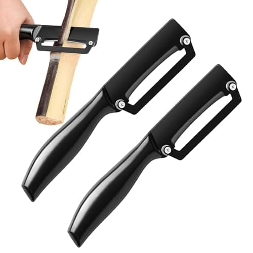 Image of Peelers for the kitchen, 2 pieces with ergonomic non-slip handle, multi-purpose kitchen peeler | for fruit, potato, tomato, carrot, cucumber, home, farmhouse, camping