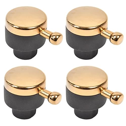 Image of Spares2go Control Knob Compatible with Rangemaster 90 110 Classic Oven Cooker (Pack of 4 Knobs, Gold)