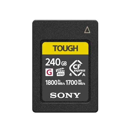 Image of Sony CEA-G Series TOUGH 240GB CFexpress Type A Memory Card – VPG400 Ultra High Speed (Up to 1800MB/s Read & 1700MB/s Write) – Prof 4K/8K Video, Bend-Proof, Waterproof & Shockproof – CEAG240T.CE7
