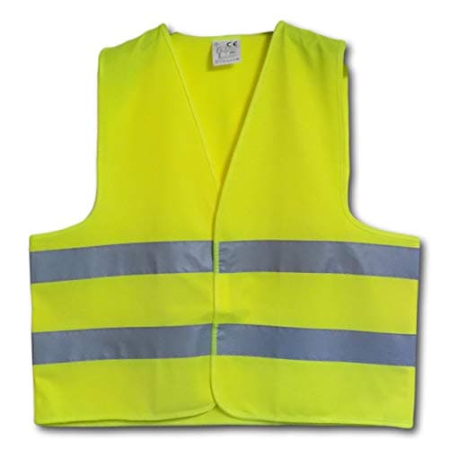 Image of EPOSGEAR Yellow Reflective Hi Vis High Viz Visibility Waistcoat Safety Workwear Vest - ISO EN20471 Class 2 (1, XXL)