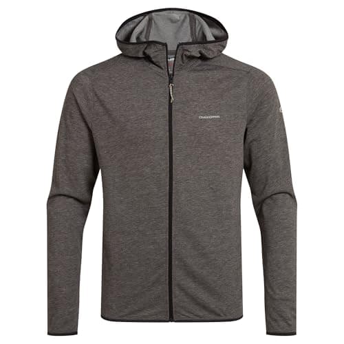 Image of Craghoppers Mens Deft Nosilife Full Zip Hoodie (M) (Black Pepper Marl)