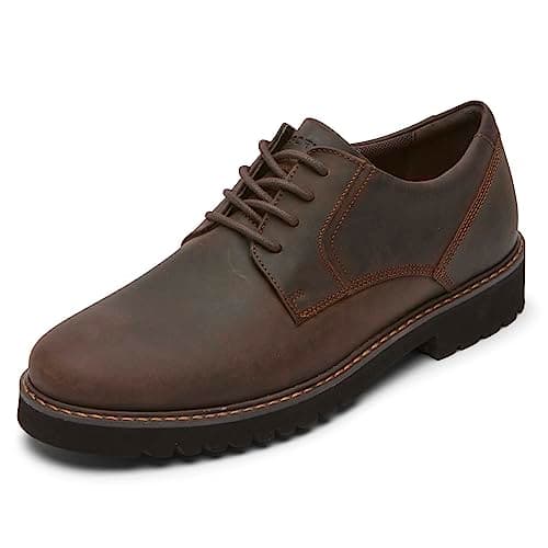 Image of Rockport Maverick Plain Toe Oxford Men's Oxford, Brown, 8 Wide