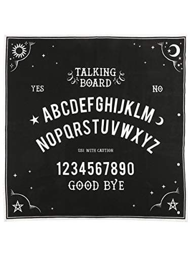 Image of Mystical Black & White Cotton Talking Board Altar Cloth - 70cm x 70cm (1 Pc.) - Premium Quality Cotton, Multi-Purpose Decor Accent – Perfect for Home, Rituals & Spiritual Practice