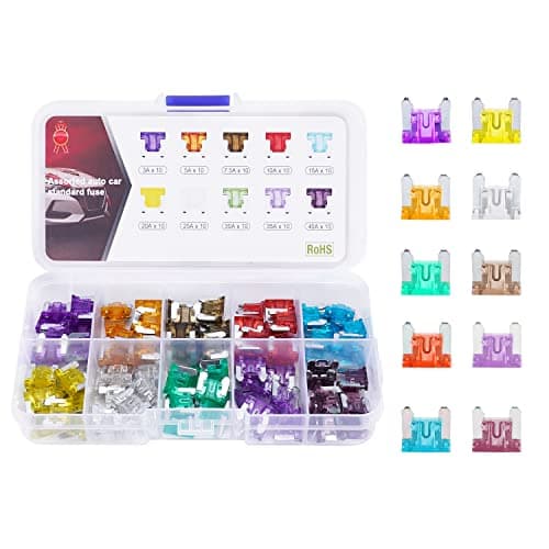 Image of 100PCS Micro Car Fuses - 3A 5A 7.5A 10A 15A 20A 25A 30A 35A 40A Car Automotive Micro Blade Fuses Assortment for Car/RV/Truck/Motorcycle