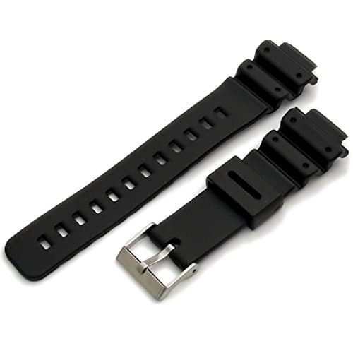 Image of Watch Strap Black Resin 16mm fitting, 25mm shoulders Casio G-Shock models