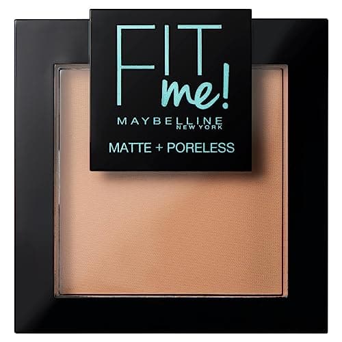 Image of Maybelline Pressed Powder Fit Me Matte & Poreless Oil Control Setting Powder, Natural Flawless Complexion, All Skin Types, Vegan Formula, 250 Sun Beige