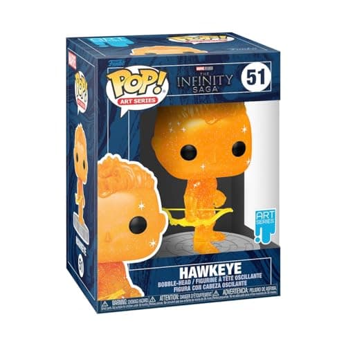 Image of Funko Pop! Artist Series: Marvel Infinity Saga - Hawkeye - Orange - Avengers - Collectable Vinyl Figure - Includes Premium Plastic Protector Display Case - Gift Idea - Official Merchandise