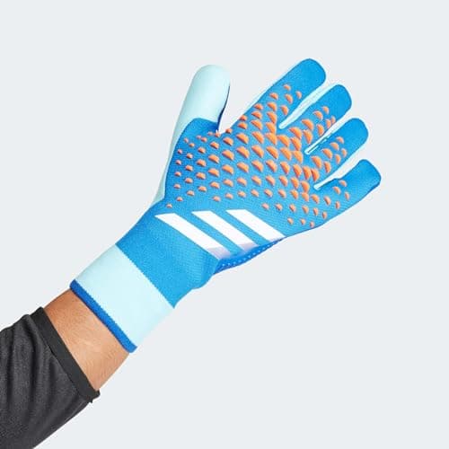 Image of adidas Predator Pro Goalkeeper Gloves, Sustainable and Performance Football Gloves, Multiple Colours, Size 34-40 (Bright Royal/Bliss Blue/White, 9)