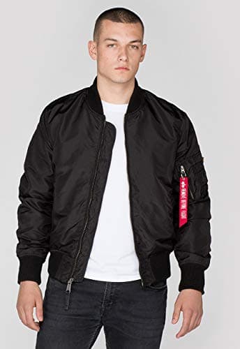 Image of Alpha Industries MA-1 TT Bomber Jacket for Men Black