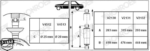 Image of Monroe V2132 Van-Magnum Shock Absorber