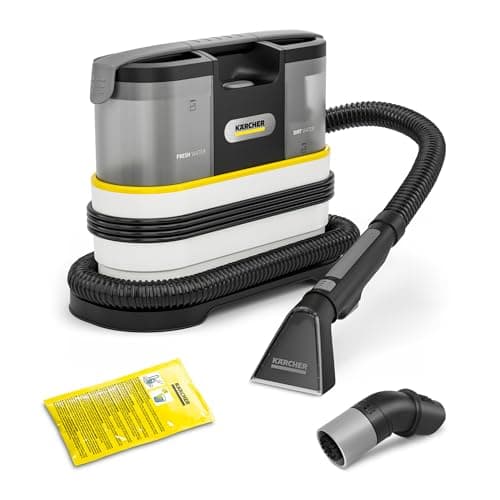 Image of KÄRCHER SE 2 Spot Care Spot Cleaner, power consumption: 450 W, fresh water tank: 1.5 l, area: 2.89 m², weight: 4.2 kg, spray suction hose, upholstery nozzle, spot brush and cleaner RM 519