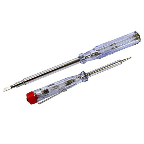 Image of 2pc Mains Electrical Tester Insulated Screwdriver Voltage 100V - 250V TE624 by A B Tools
