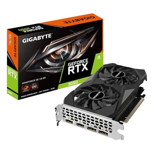 Image of Gigabyte NVIDIA GeForce RTX 3050 WINDFORCE OC V2 6G Graphics Card - 6GB GDDR6, 96-bit, PCI-E 4.0, 1477MHz Core Clock, 2x DP 1.4, 2 x HDMI 2.1, GV-N3050WF2OCV2-6GD