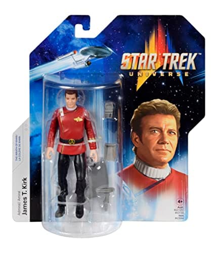 Image of BANDAI Star Trek Captain James T. Kirk Action Figure - 5'' Wrath Of Khan Toy, Articulated, Gifts & Merchandise